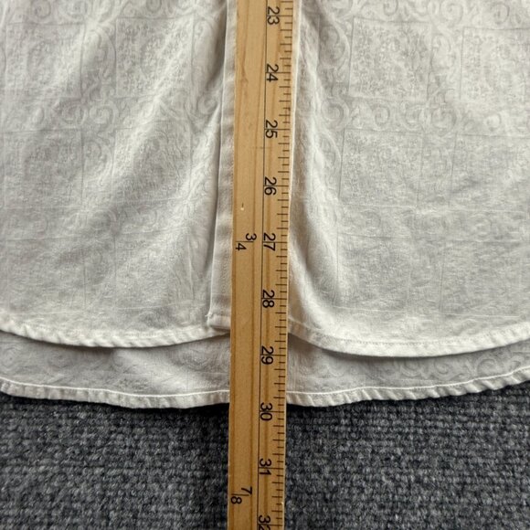 Robert Graham Geometric Medium White Mens Long Sleeve Button Up Bold Shirt Adult - Picture 5 of 14